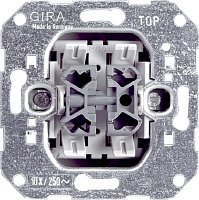 Переключатель без накладки без рамки Gira System55 2-кл. проходной